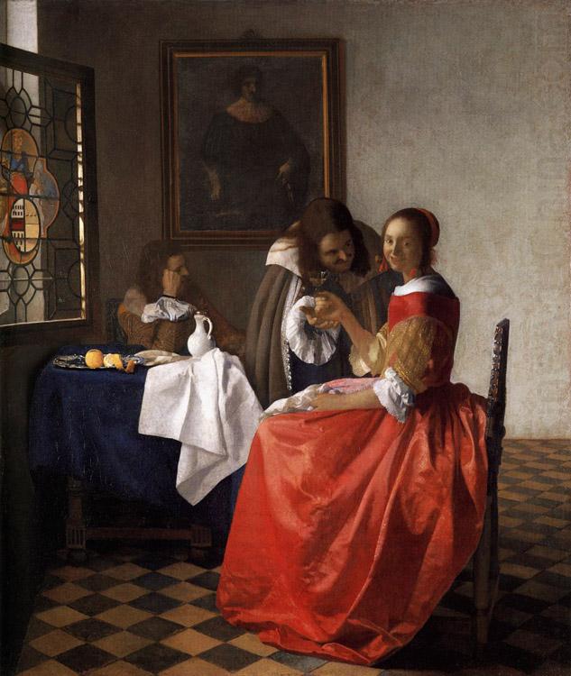 A Lady and Two Gentlemen t, VERMEER VAN DELFT, Jan